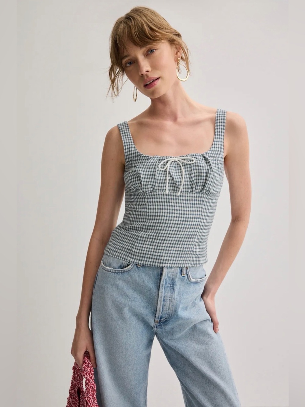 Reformation Balia Linen Top